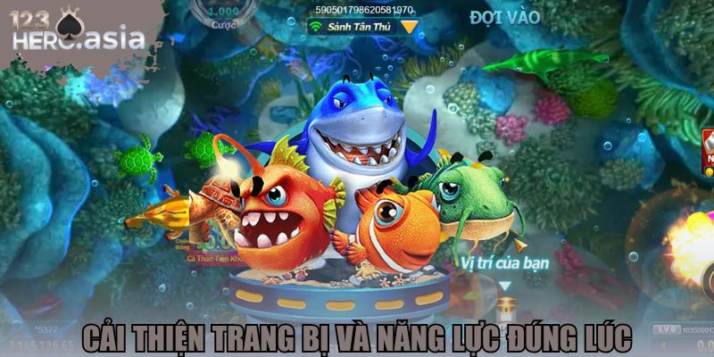 Cải thiện trang bị và năng lực đúng lúc