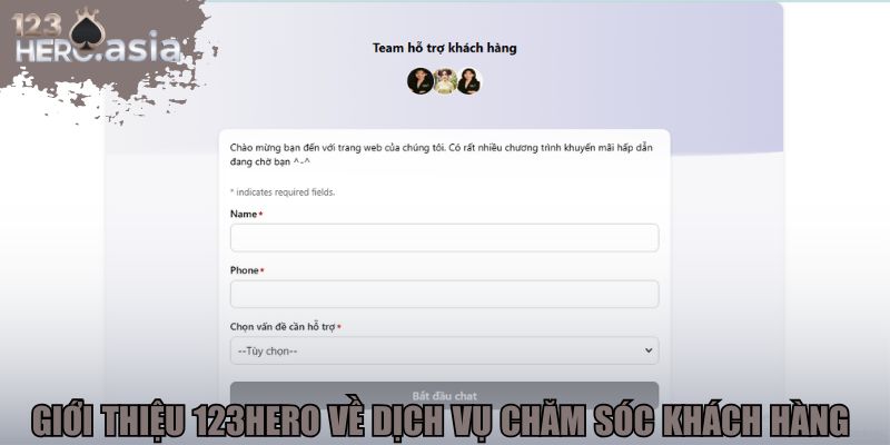 Giới thiệu 123hero về dịch vụ chăm sóc khách hàng chuyên nghiệp