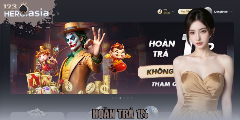 hoàn trả 1%
