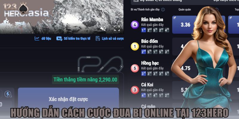 Hướng dẫn cách cược đua bi online tại 123hero