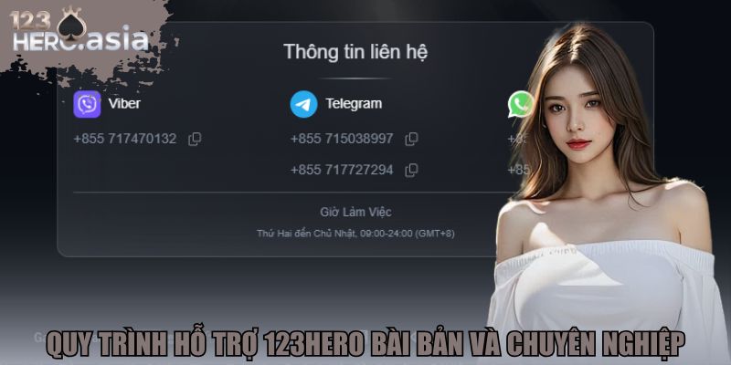 Quy trình hỗ trợ 123hero bài bản và chuyên nghiệp