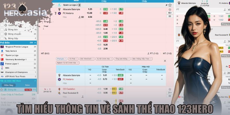 Tìm hiểu thông tin về sảnh thể thao 123hero