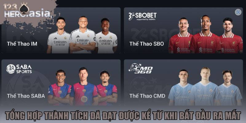 Tổng hợp thành tích đã đạt được kể từ khi bắt đầu ra mắt